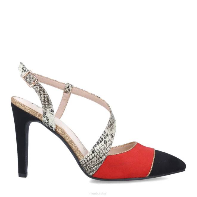 Menbur kvinnor röd cronos högklackat 608J4908