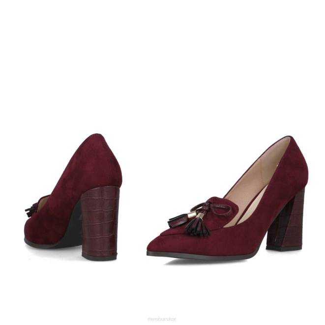 Menbur kvinnor röd diopsido högklackat 608J3779