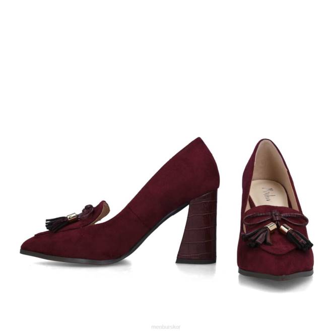 Menbur kvinnor röd diopsido högklackat 608J3779