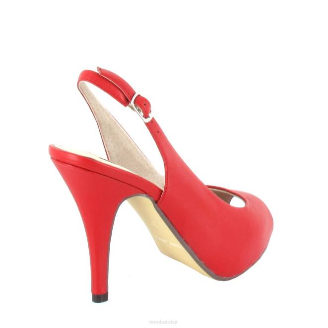 Menbur kvinnor röd engelmann högklackat 608J4622