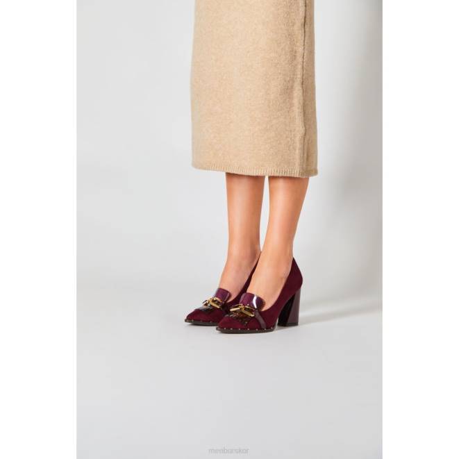 Menbur kvinnor röd epidota högklackat 608J3783