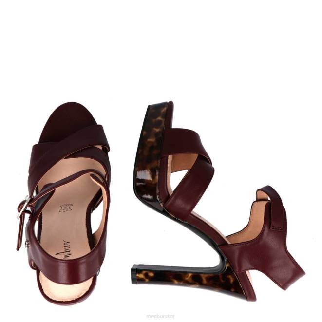 Menbur kvinnor röd greco högklackat 608J996