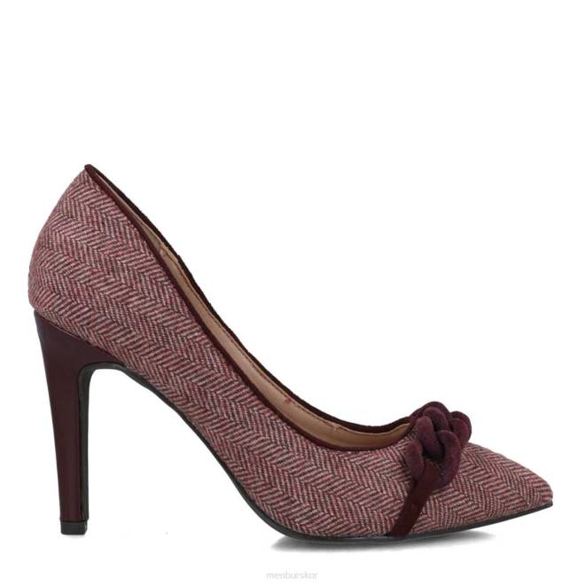 Menbur kvinnor röd hematita högklackat 608J767