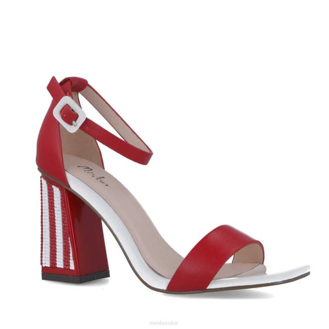 Menbur kvinnor röd io högklackat 608J5438