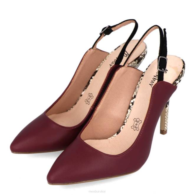Menbur kvinnor röd larderia högklackat 608J4319