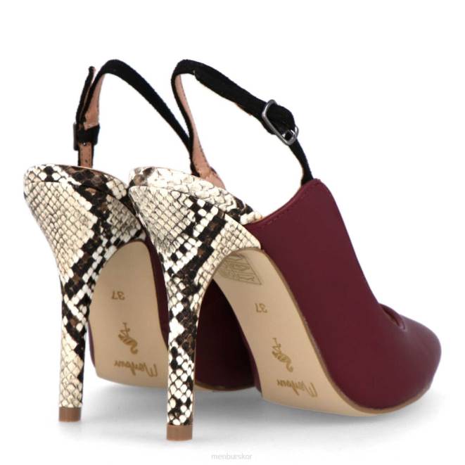 Menbur kvinnor röd larderia högklackat 608J4319