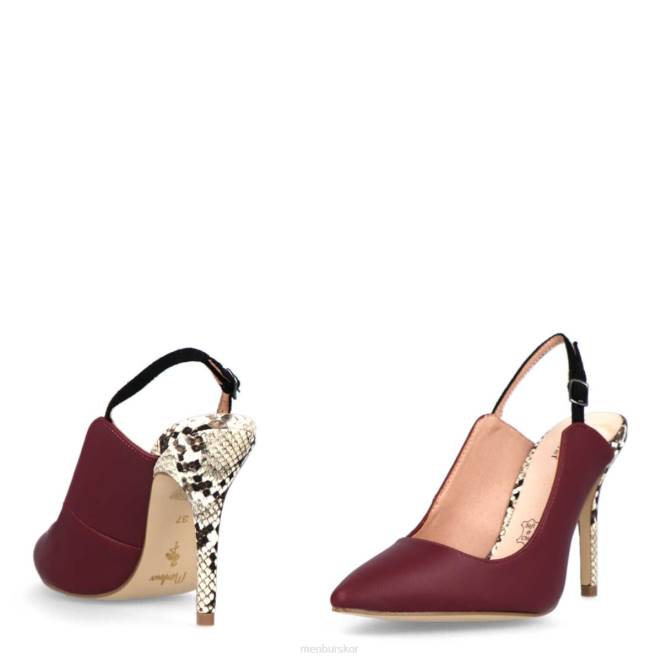 Menbur kvinnor röd larderia högklackat 608J4319