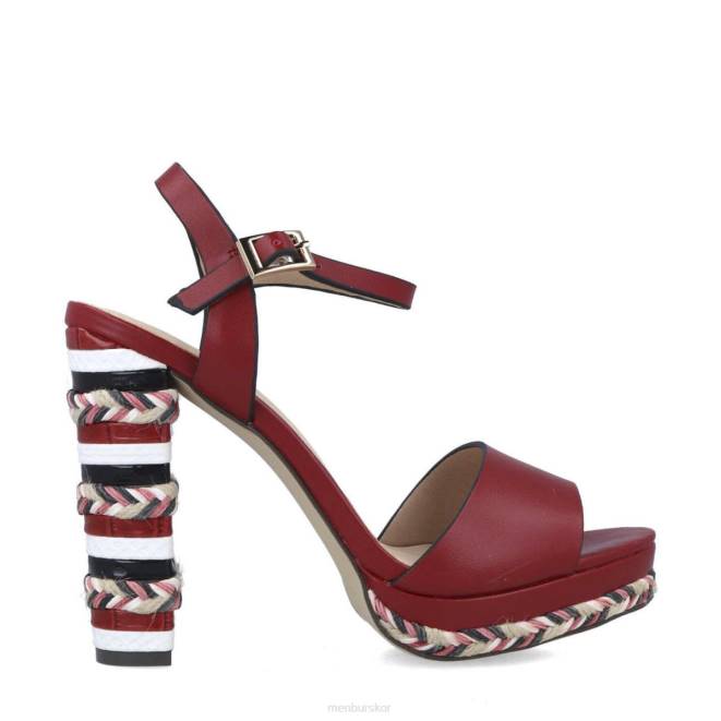 Menbur kvinnor röd musia högklackat 608J1553