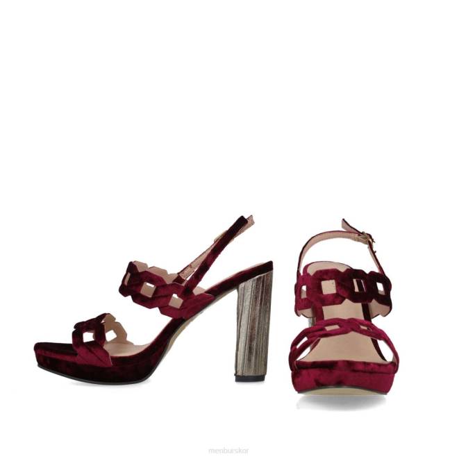 Menbur kvinnor röd nuummita högklackat 608J3844