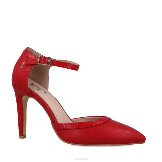 Menbur kvinnor röd ourea högklackat 608J1549