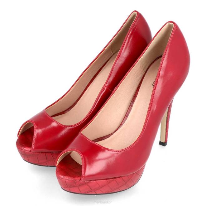 Menbur kvinnor röd sopra högklackat 608J4326