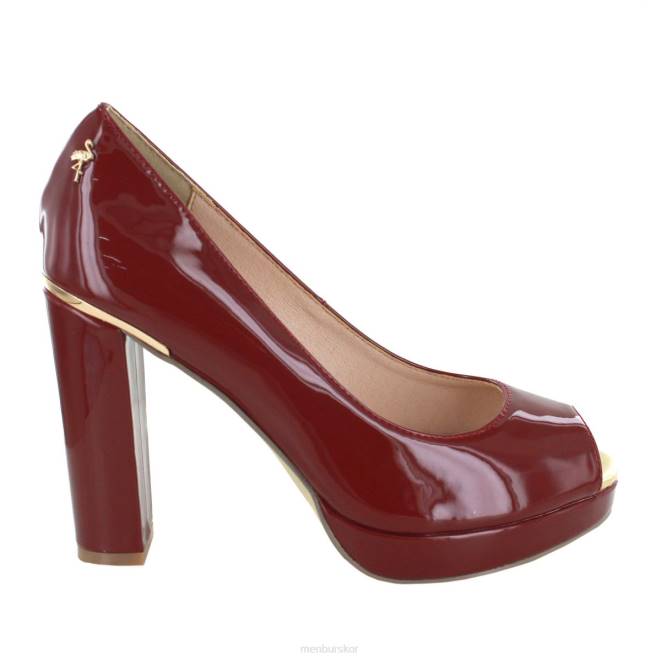 Menbur kvinnor röd stifone högklackat 608J4295