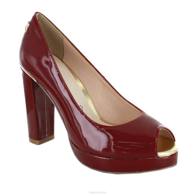 Menbur kvinnor röd stifone högklackat 608J4295
