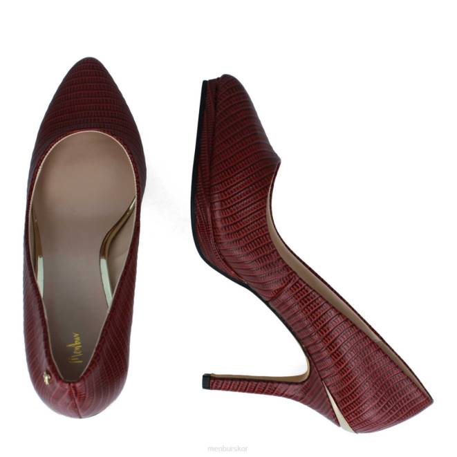 Menbur kvinnor röd turano högklackat 608J5070