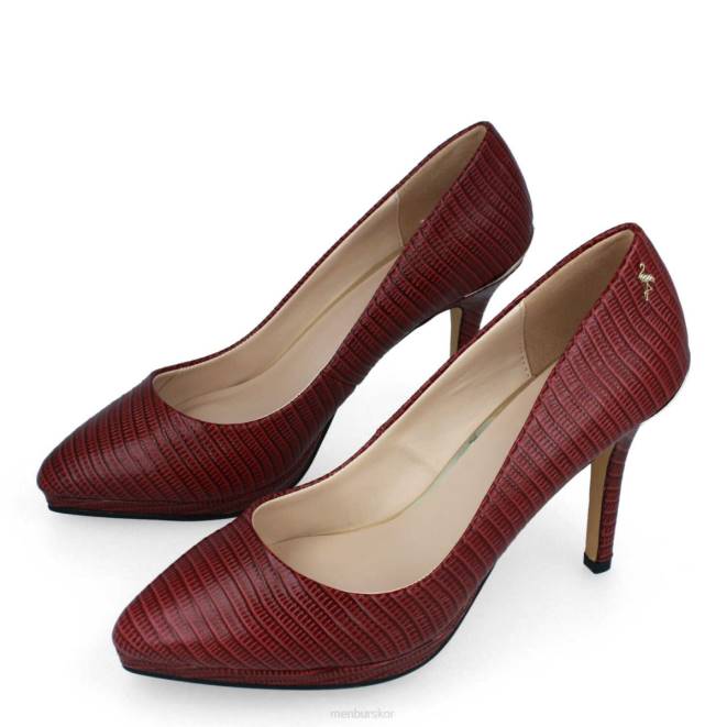 Menbur kvinnor röd turano högklackat 608J5070