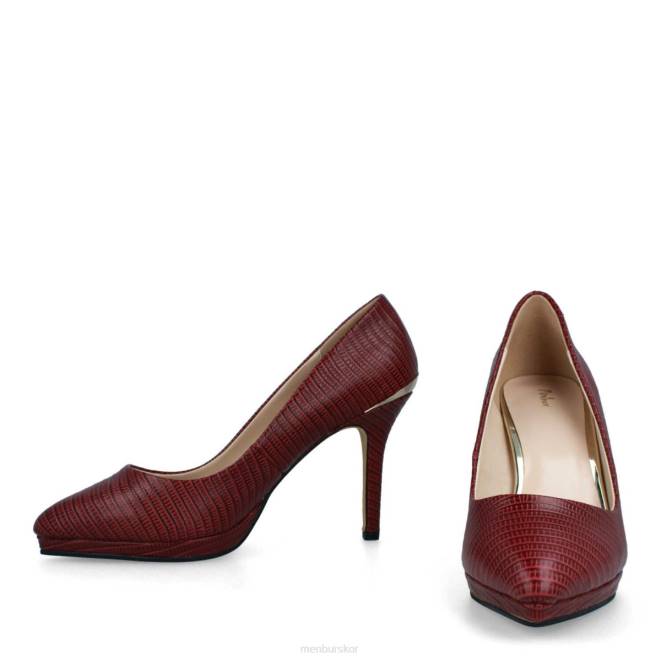 Menbur kvinnor röd turano högklackat 608J5070