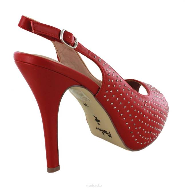 Menbur kvinnor röd umes högklackat 608J4399