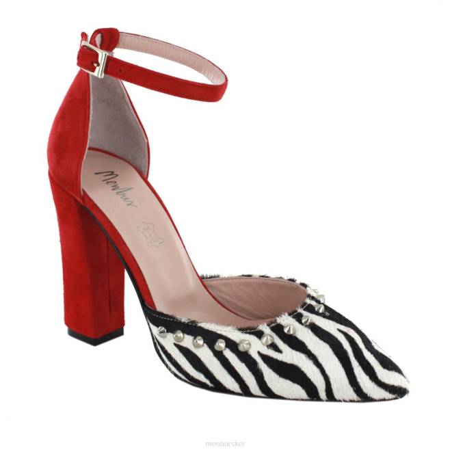 Menbur kvinnor röd vallefiorita högklackat 608J1436