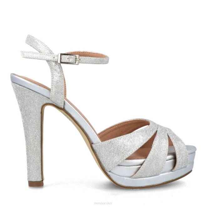 Menbur kvinnor silver Marcello högklackat 608J4900