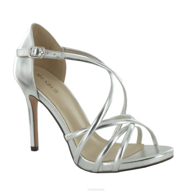 Menbur kvinnor silver aderno högklackat 608J5180