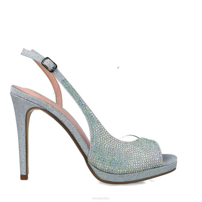 Menbur kvinnor silver aes högklackat 608J5035
