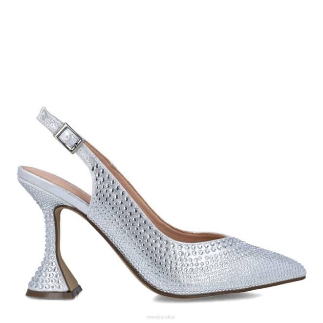Menbur kvinnor silver aguamarina högklackat 608J809