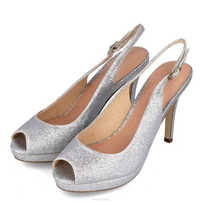 Menbur kvinnor silver amica högklackat 608J1094