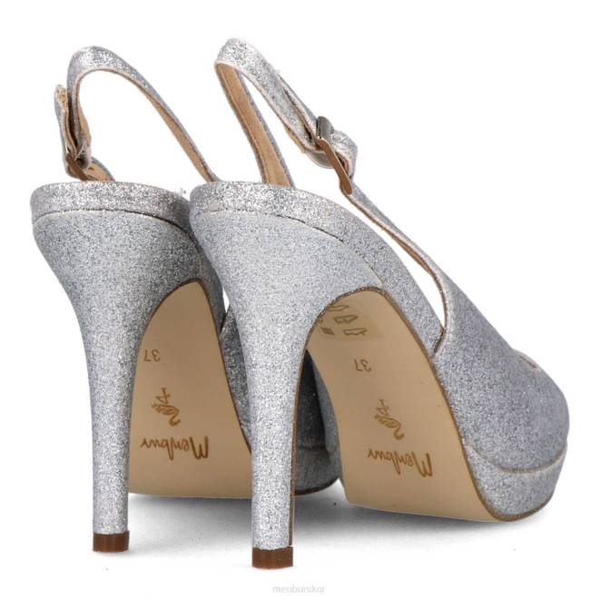 Menbur kvinnor silver amica högklackat 608J1094
