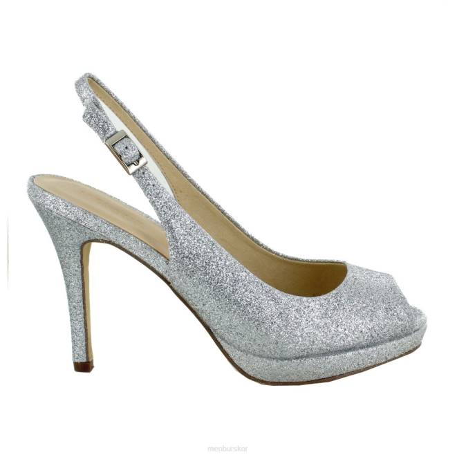 Menbur kvinnor silver amica högklackat 608J1094