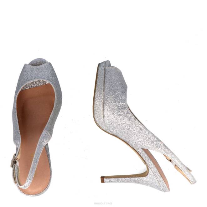 Menbur kvinnor silver amica högklackat 608J1094