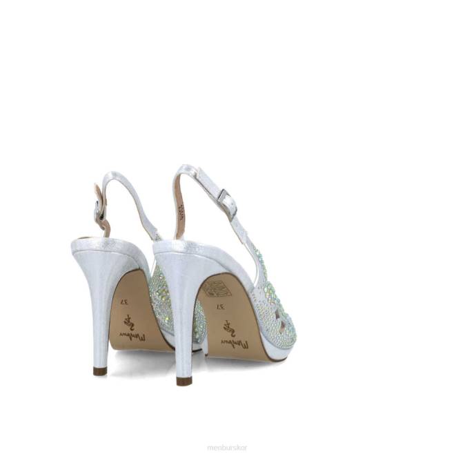 Menbur kvinnor silver antlia högklackat 608J3722