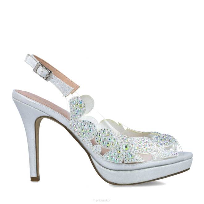 Menbur kvinnor silver antlia högklackat 608J3748