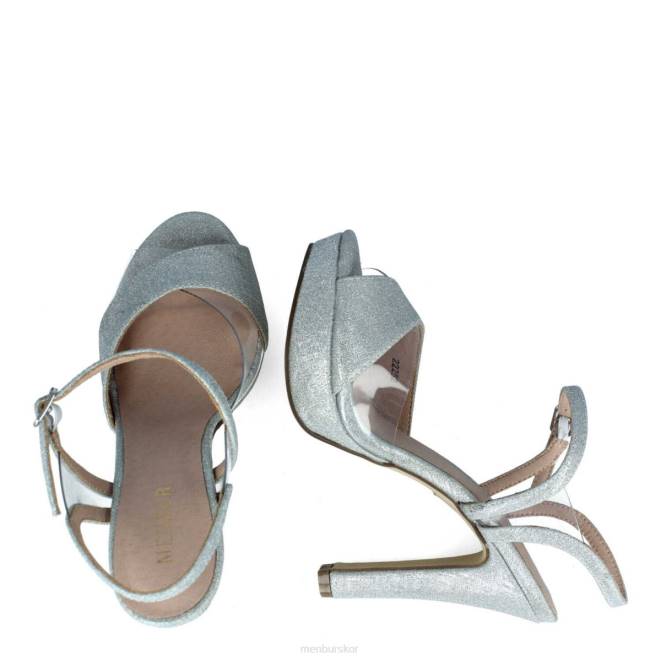 Menbur kvinnor silver atessa högklackat 608J5297