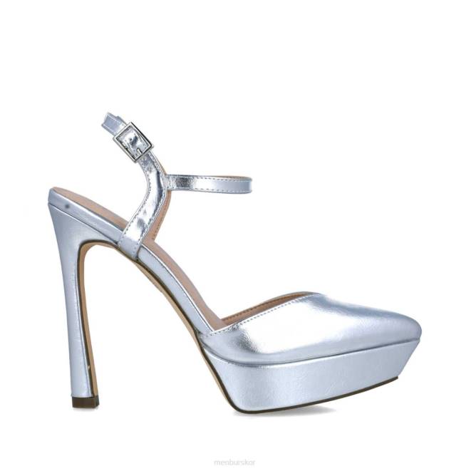 Menbur kvinnor silver australien högklackat 608J3727