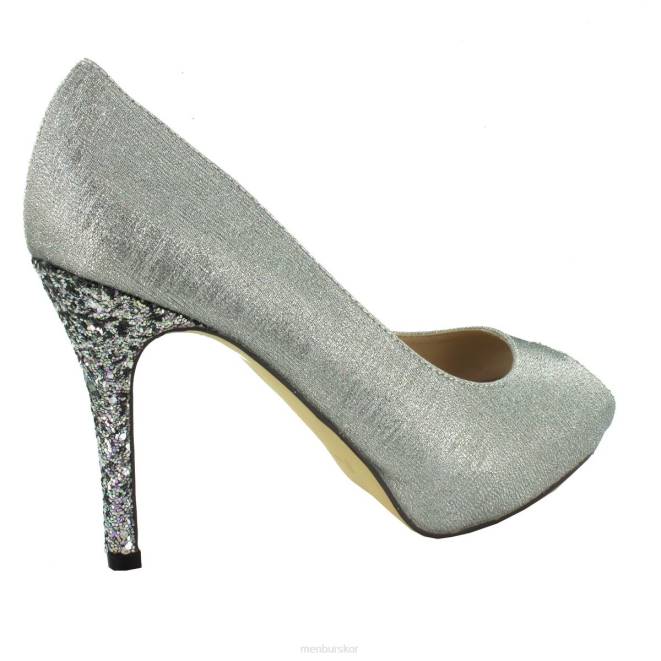 Menbur kvinnor silver bailen högklackat 608J1200