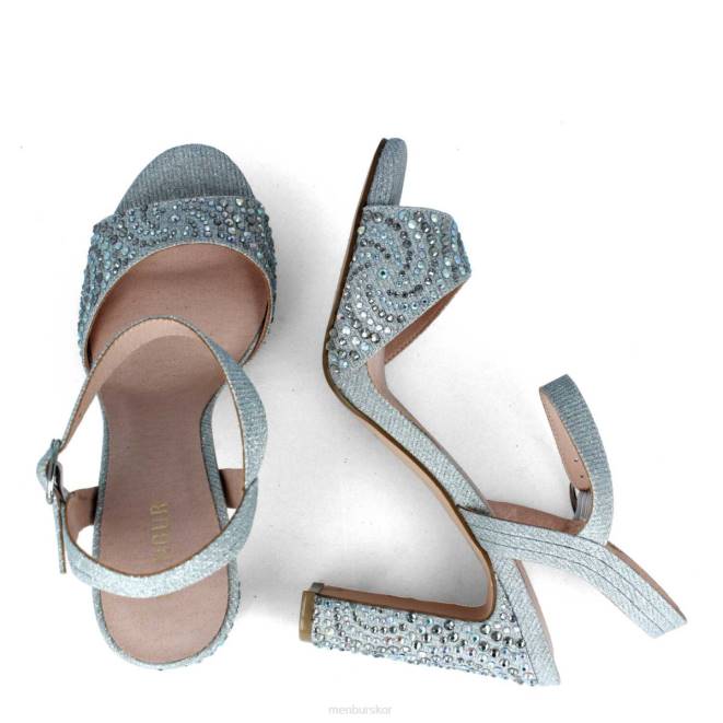 Menbur kvinnor silver bertacci högklackat 608J4194