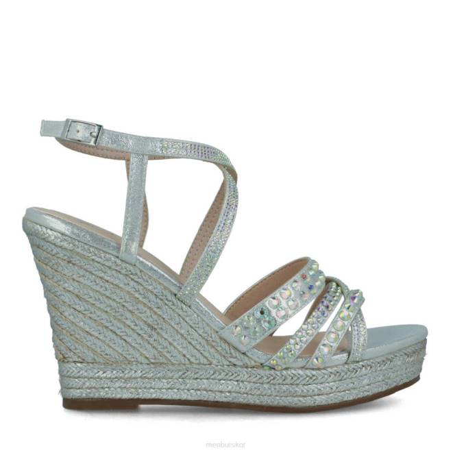 Menbur kvinnor silver bienno högklackat 608J5029