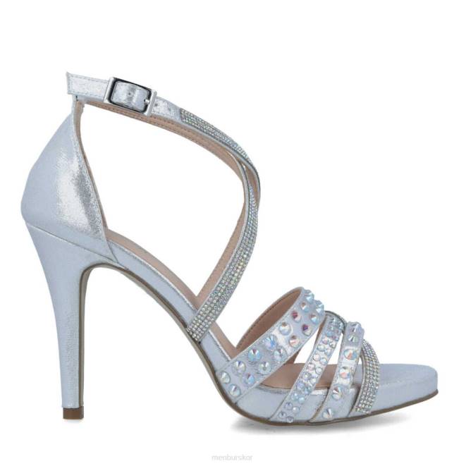 Menbur kvinnor silver bitetto högklackat 608J4041