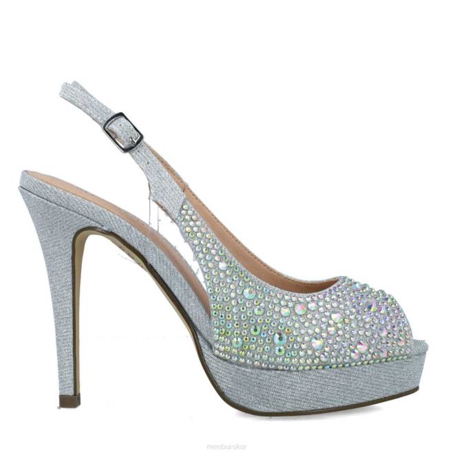 Menbur kvinnor silver bolina högklackat 608J3960