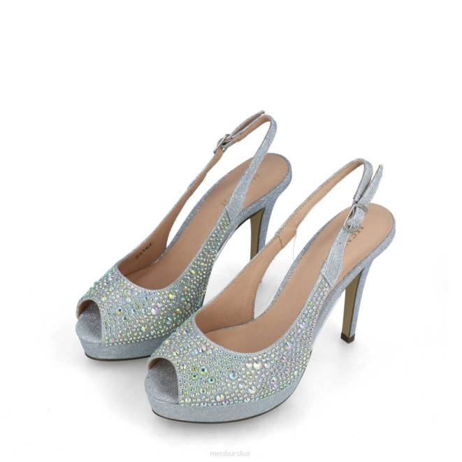 Menbur kvinnor silver bolina högklackat 608J3960