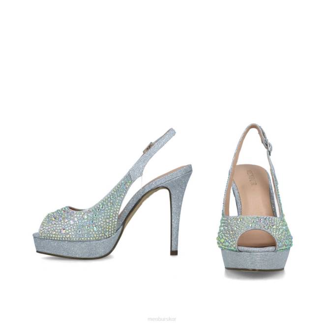 Menbur kvinnor silver bolina högklackat 608J3960