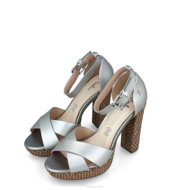 Menbur kvinnor silver brindisi högklackat 608J865