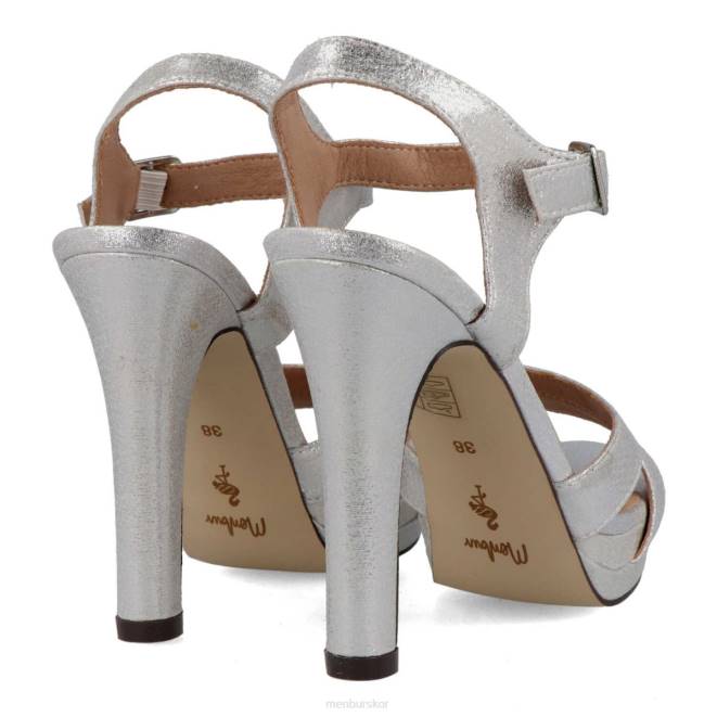Menbur kvinnor silver brusago högklackat 608J5179