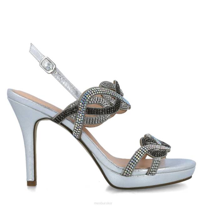 Menbur kvinnor silver brusasco högklackat 608J4817