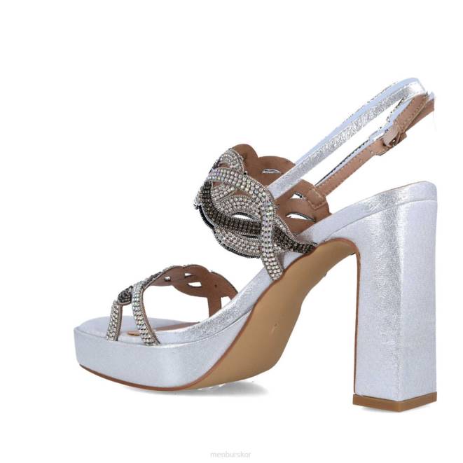 Menbur kvinnor silver brusasco högklackat 608J5003