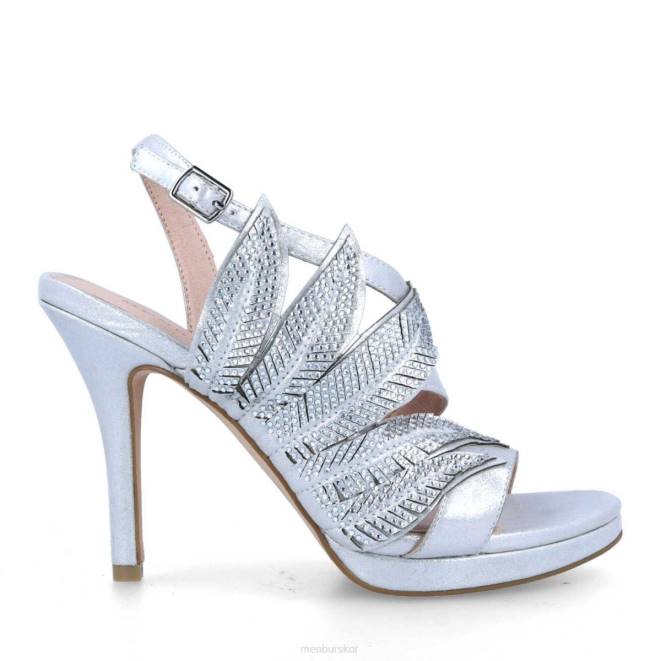 Menbur kvinnor silver campello högklackat 608J5303
