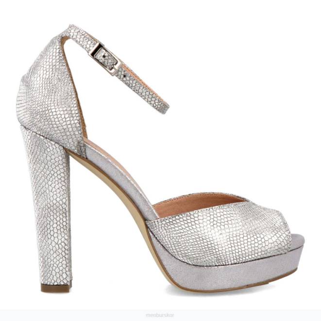 Menbur kvinnor silver cangemi högklackat 608J5339