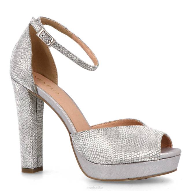 Menbur kvinnor silver cangemi högklackat 608J5339