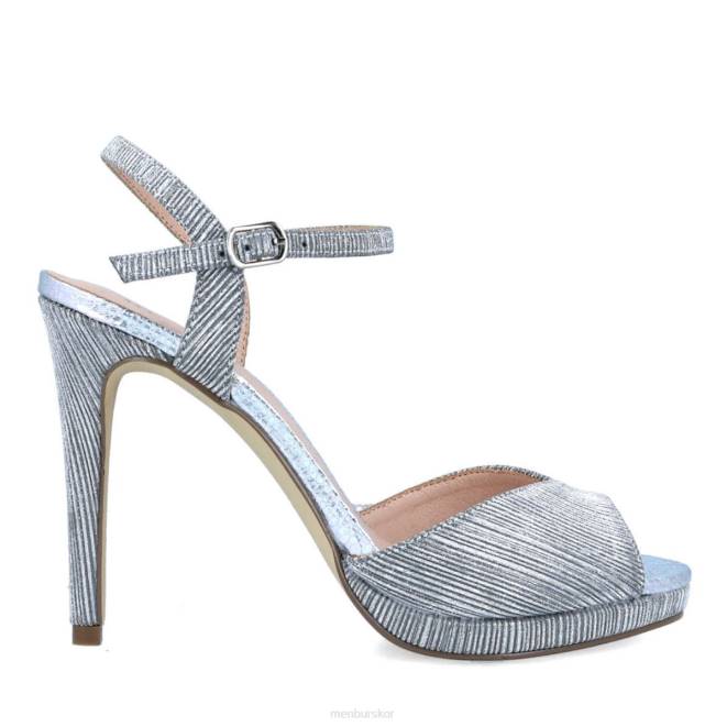 Menbur kvinnor silver carditello högklackat 608J4127
