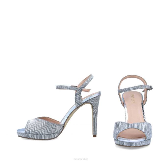 Menbur kvinnor silver carditello högklackat 608J4127